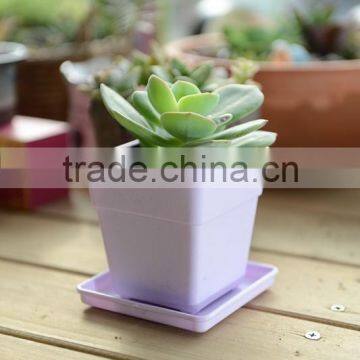 Square Factory Price Plastic Flower Pot Decorative Garden Plastic Flower Pot
