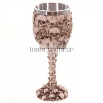 Creative Household Palm Skeleton Stainless Steel Wine Goblet 3D Knight Skull Goblet Steel For Sale photo-3