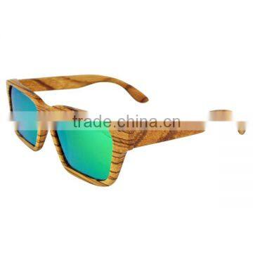 Fashiona Style Unisex Handmade Retro Zebra Wood Sunglasses photo-2