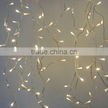 festival decoration christmas light led warm white icicle 10m