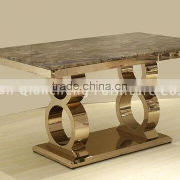 Dubai Design Rose Golden Dining Table for Banquet photo-6