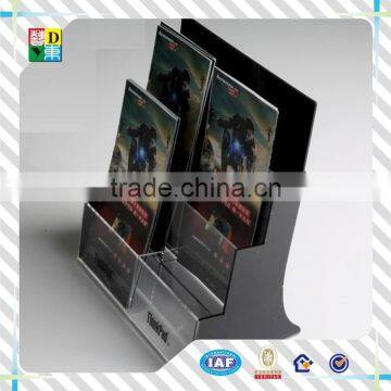 2015hot Sale Clear Acrylic Brochure Display Rack With Tires/high Quality Customized Acrylic Document Display Holder From China photo-2
