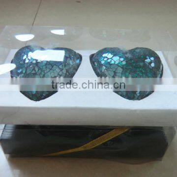 and Mosaic Glass Ball in Different Color Christmas Decor Hearts for Christmas Home Decoration
