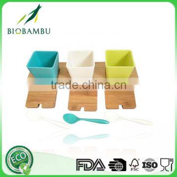 Eco-friendly Bamboo Spice Box, Storage Bottle&jars Fiber Seasoning Box photo-3