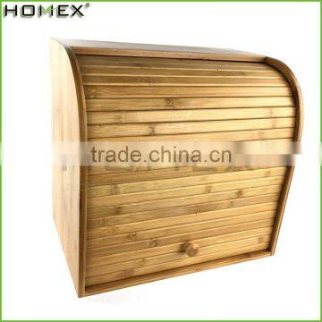 Bamboo Large Capacity Rolltop Bread Holder Homex-BSCI photo-2