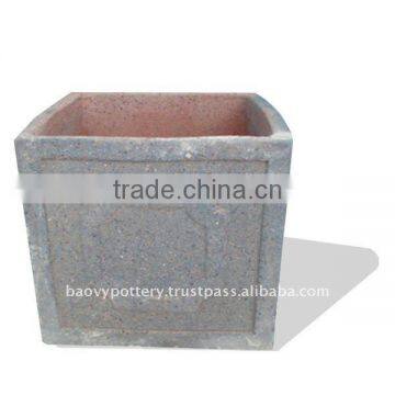 Vietnam Old stone outdoor planter, outdoor pottery