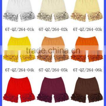 Top Selling Summer Kids Clothes Boutique Cotton Toddler Girls Blue Ruffled Shorts Children Ruffle Icing Shorts photo-2