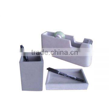 Wholesale Desktop Concrete Hand Made Pen Holder With Phone Holder or Memo Pad Holder photo-5