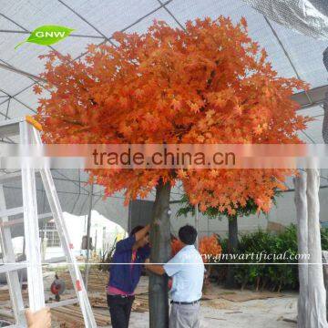 GNW BTR1101 decorative artificial maple tree wood branches and plastic leaves for decoration