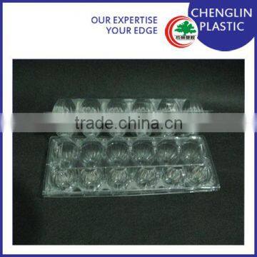 clear disposable egg tray plastic