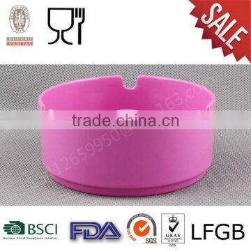 Round Promotion Melamine Plastic Ashtray with lid