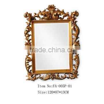 Polyresin framed shape Decorative wall mirror FA-005P-01