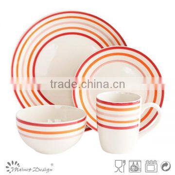 Handpainting Green 20pcs Dinnerware Set photo-5