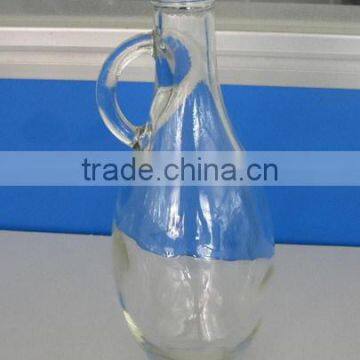glass oil storage bottle with handle