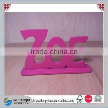 Wooden Words Letters Free Standing Plaque Personalised Names Wedding Home Gift photo-2