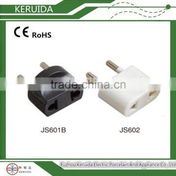 universal travel adapter male and female industrial plug socket 2 round electric pin plug convert to 2 flat