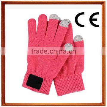 Screen Sense Gloves Fashion Geometric Pattern Winter Warm Soft Gloves Men Women Knitted Sensor Mittens