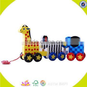 Wholesale wooden drag toys popular wooden drag toys new wooden drag toys W05B076