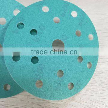 Green Film backing hook and loop Disc abrasive floor polishing pad