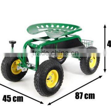 Rolling Garden Work Seat (Steerable With Pad) photo-5