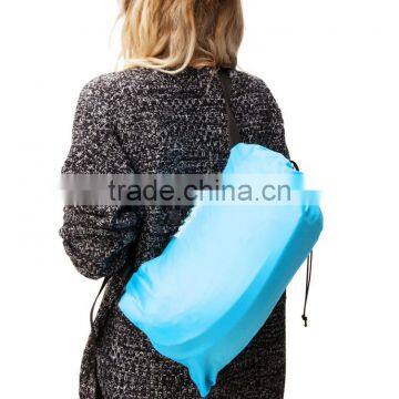 Convenient Outdoor Inflatable Lounger Hangout Nylon Fabric Sleeping Compression Air Bag photo-4