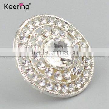 Wholesale Round Full Rhinestone Metal Button for Shirts WBK-1480 photo-3