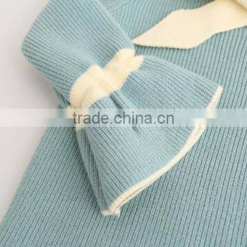 Fashion Autumn Pullover Girls Sweater With Flare Sleeve photo-6