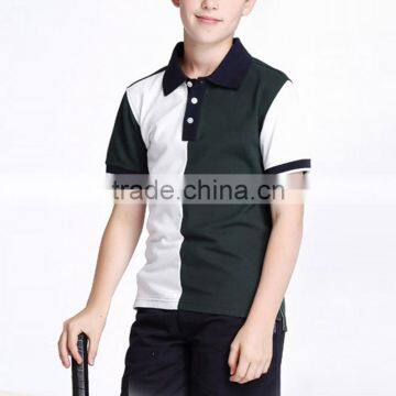 School Students' Short Sleeve T-shirts Wear Summer Colored Children's Polo Shirts and Sweat Shirts Custom photo-6
