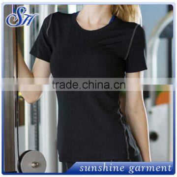 High quality women Gym t-shirts running fitness wear