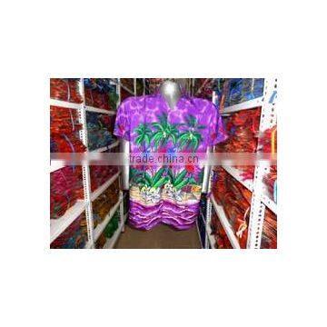 MACAU PARROT PALM TREE PRINT HALF SLEEVES HAWAIIAN SHIRT photo-2