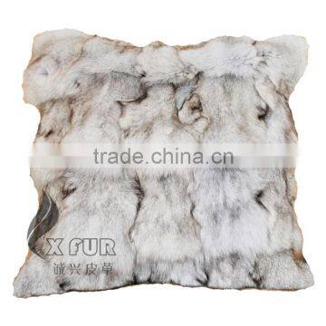 CX-D-45B Real Fur Decorative Cushion Cover Genuine Fox Fur Cushions photo-2