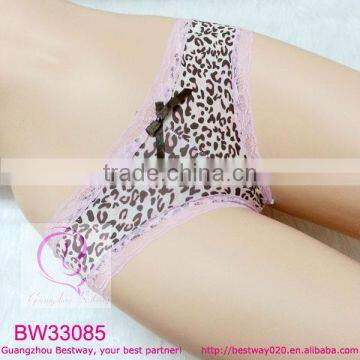 Leopard Pink Cheeky Panties With Lace photo-4