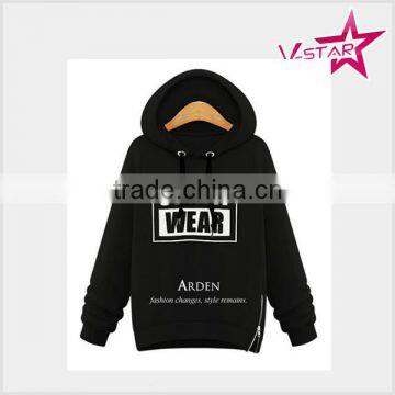 Custom Unisex Fleece Hoodie Black Color Hoody
