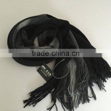 Strip Fashion Young Winter Men Scarfs Cashmere Factory photo-3