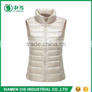 New Stylish Winter Multicolor Stand Collar Ultralight Down Feather Vest for Woman photo-2