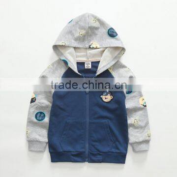 Zm40669b Plain European Design Children New Color Matching Coat photo-2