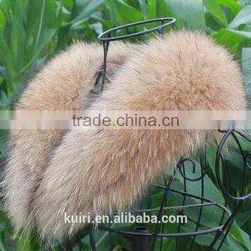 2016 Winter 100% Real Natural Fur Collar & Womens Scarfs Fashion Coat Sweater Scarves Collar Luxury Raccoon Fur Neck Cap photo-2