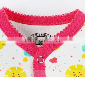 2017 Long Sleeve Newborn Baby Jumpsuit Wholesale Combed Cotton Baby Bodysuit photo-3