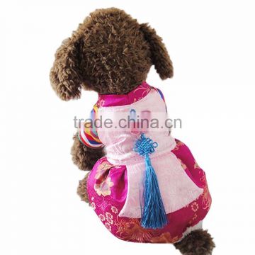 2016 Hot sale korean traditional pet costume design halloween dog clothes