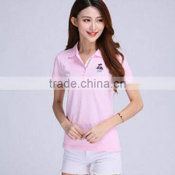 210 Grams Fabric Weight and Short Sleeve Sleeve Style Ladies Pique Polo Shirts photo-3