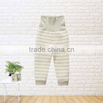 Hot selling high waist organic cotton baby pants