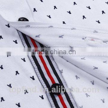 Hot Sale Polyester Cotton Special Placket Custom Full-size Printed Man T-shirt photo-5