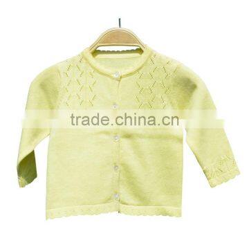 Wholesale Long Sleeves Round Neck High Quality Girl Sweater Cardigan photo-3