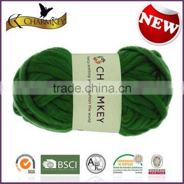Charmkey Hot Sale Thick Knitting Yarn Acrylic Polyester Blended Yarn for Scarf Knitting photo-4