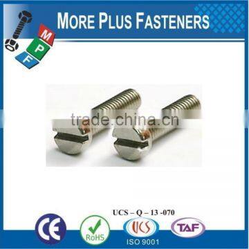 Made in Taiwan Machine Screw Metric DIN 84 Slotted Cheese Head Stainless A2 A4 photo-2