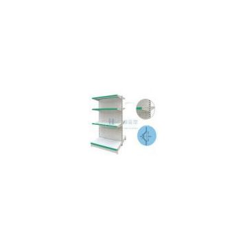 OEM 4 Tier Double Back Plate Steel Supermarket Shelf