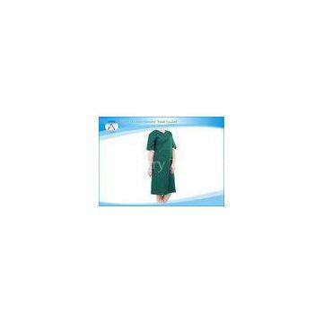 Short Sleeve Hospital Green Reusable Sterile Cotton Washable Surgical Gowns