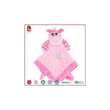 Baby Bib With Pink Zebra