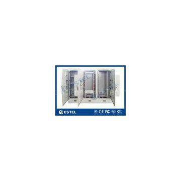 Three Bays Base Station Cabinet Outdoor Telecom Enclosure Cutomized ET24080200