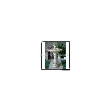 Kid lifting Lotus Leaf Standing Fountain